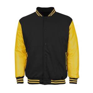 Classic Snap Button Vintage Baseball Letterman Varsity Jacket para hombre - Product Image 1