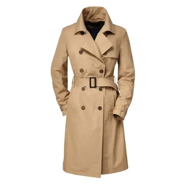 2022 Popular Best Quality Export Oriented Fashionable Long Sleeve Wholesale Cheap Price Trench Coats For Womens From Bangladesh