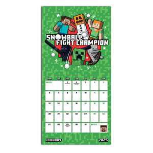 Calendrier mural Minecraft 2025, style design moderne - Product Image 3