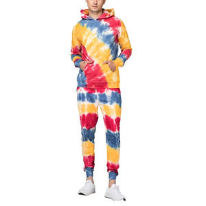 Sudadera con capucha informal personalizada, chándal en blanco, Conjunto de jogging, deporte de carga, diseña tu propio conjunto de chándal de poliéster para hombre, Verde - Product Image 1