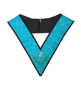 Ensemble de regalia ethnique du Rite écossais de 4e degré, tablier et col en velours brodés à la machine, options personnalisées, vente en gros, pour usage cathédrale, toutes tailles - Product Image 4