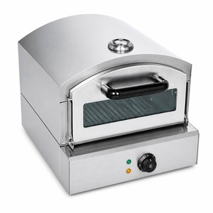 Commercial Electric Pizza Oven 2kW Countertop Stainless Steel for Fast Food Shop Flatbread Baking - Product Image 1