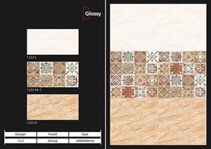 Nouveauté Carreaux de haute qualité en céramique brillante 12X24 pouces 300X600 pour mur intérieur de style nordique - Product Image 4