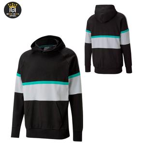 Sudadera con capucha de algodón 100% para hombre OEM, diseño de invierno transpirable de secado rápido ajustado con sudaderas con capucha bordadas para hombre - Product Image 3