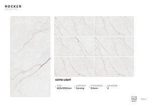 Azulejos de porcelana premium de 600x1200 con acabado de mármol pulido, azulejos de gran formato para pisos y revestimientos de paredes, ideales para un estilo moderno. - Product Image 5