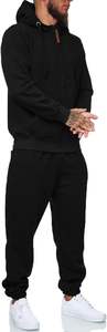 Premium custom men tracksuit with full <b>zip</b> <b>hoodie</b> and tapered pants for sports fitness training jogging and casual streetwear - Product Image 6