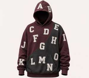 เสื้อฮู้ดดี้โอเวอร์ไซส์ปักลายสไตล์วินเทจสำหรับทุกเพศ ผ้าหนานุ่ม สวมใส่สบาย - Product Image 1
