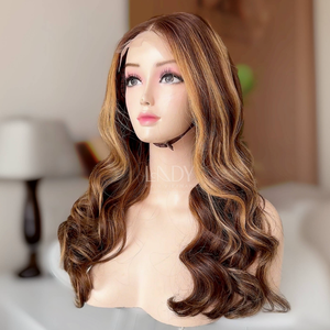 Perruques ondulées couleur personnalisée pour femmes noires à partir de vrais cheveux humains cheveux vietnamiens avec prix de gros - Product Image 4