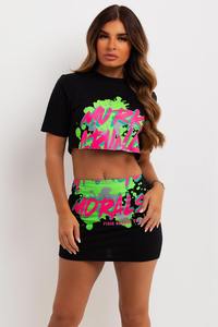 Conception personnalisée 100% coton 300GSM T-shirt lourd épaules tombantes col rond Boxy Fit recadrée surdimensionné sans col grande taille - Product Image 5