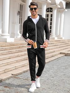 2025 logotipo personalizado de fábrica Otoño Invierno Top marca de moda Sudadera con capucha 2 uds Tech Fleece hombres chándal Casual deporte chándal - Product Image 3