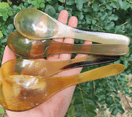 ชุดช้อนส้อมมีดด้ามจับฮอร์นสีน้ำตาล2ชิ้นชุดเครื่องใช้บนโต๊ะอาหารแฮนด์เมดสำหรับสลัดเครื่องครัวบนโต๊ะเครื่องใช้สำหรับรับประทานอาหารคุณภาพสูงสุด - Product Image 3