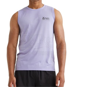 Servicio OEM, Camiseta sin Mangas Personalizada de Algodón/Poliéster, Tejido de Punto, Casual, Secado Rápido, Transpirable, para Hombre, Fabricante de Alta Calidad, Precio Bajo - Product Image 1