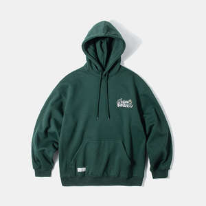 Sweat à capuche surdimensionné personnalisé pour homme en coton 100% de haute qualité, imprimé vert et bleu, logo, taille plus, respirant pour le printemps - Product Image 4