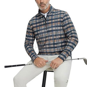 เสื้อแจ็คเก็ตซับลิเมชั่นแบบซิปครึ่งตัวสำหรับผู้ชาย ระบายความชื้น เสื้อแจ็คเก็ตซับลิเมชั่นแบบซิปครึ่งตัวทรงทันสมัย - Product Image 4