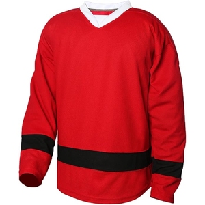 Maillot de hockey sur glace pour hommes, vente chaude, haute qualité, service OEM, fabrication sur mesure, antibactérien, séchage rapide - Product Image 1
