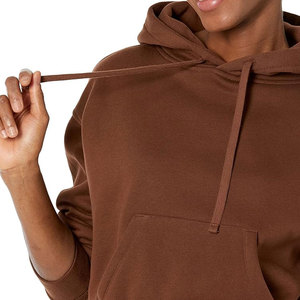 Top corto de entrenamiento informal con logotipo personalizado, sudaderas con capucha, jersey de manga larga, Top corto holgado de peso pesado para mujer, sudaderas con capucha a la moda - Product Image 3