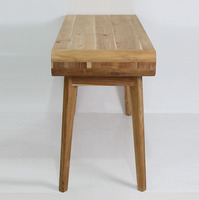 Table cosmétique moderne en teck avec tiroirs pour salon, salle à manger, appartement