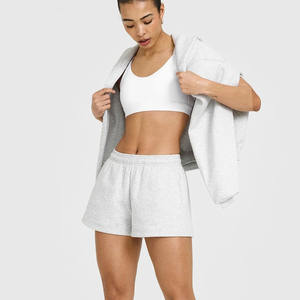 กางเกงขาสั้นเอวสูงสำหรับผู้หญิงกางเกงขาสั้นออกกำลังกายเอวสูงพิมพ์ลายกราฟิกขนาดใหญ่ - Product Image 3