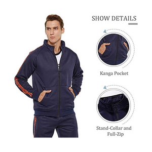 Survêtement personnalisé pour hommes avec bande latérale de qualité supérieure Survêtement d'entraînement de sport pour enfants - Product Image 6