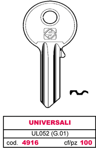 Chiave Asc Ul052 (g.Vab 0) Universale - Product Image 1