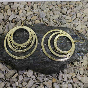 Pendientes de araña de moda con diseño martillado para mujer Estilo elegante con estilo elegante - Product Image 2