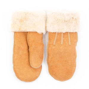 ถุงมือหนังนิ่มสีน้ำตาลสำหรับผู้ชายผู้หญิง, สินค้ามาใหม่ - Product Image 4