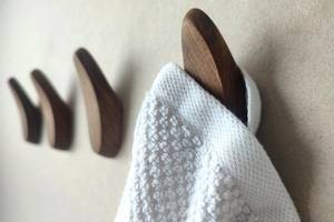 Groothandel Eenvoudige Woondecoratie Hout Haak Beugel Kleine Universele Muur Opknoping Haak Hanger Voor Badkamer En Keuken - Product Image 3