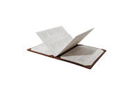DIVRIS – Porte-menu en cuir PU marron avec cordon, idéal pour restaurants et hôtels, taille personnalisable, capacité multi-pages
