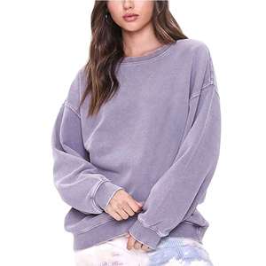 Sudadera Oversize con Cuello Redondo para Mujer, Ropa de Manga Larga, Sudadera de Algodón y Felpa, Sudadera 2026 con Estampado Puff, Sudadera Abrigada para Invierno - Product Image 3