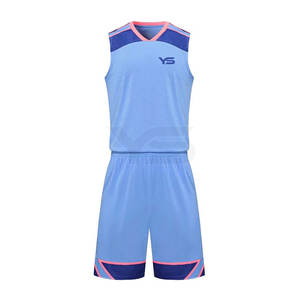 Uniforme de basket-ball personnalisé pour hommes ensemble de basket-ball en maille de haute qualité ensemble de maillot de basket-ball réversible à sublimation dernier modèle - Product Image 1