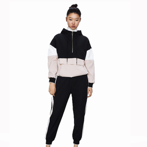 Chándales con Capucha para Mujer, Tallas Grandes, Color Sólido, Ropa Casual, 100% Algodón, Secado Rápido, Impermeable - Product Image 1