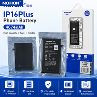 Batterie de remplacement pour téléphone portable iPhone 16 Plus 4674mAh, batterie Li-ion haute capacité, vente en gros, pièces de rechange pour réparation de téléphone OEM
