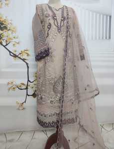 Gaun butik Pakistan untuk pernikahan | India & Pakistan terbaru sifon jaring baju bordir berat dengan pekerjaan tangan berat - Product Image 6