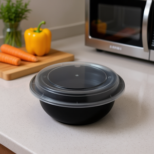 Contenedor Redondo Resistente para Microondas de 24 oz, Contenedor de Almacenamiento de Alimentos de PP - Product Image 3
