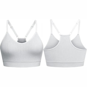 Vente en gros soutien-gorge de sport sans coutures pour femmes soutien-gorge d'athlétisme de qualité supérieure pour l'entraînement et la course logo personnalisé respirant Service OEM - Product Image 5