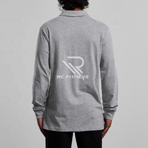 เสื้อโปโลแขนยาวผ้าโพลีเอสเตอร์ ปักโลโก้ได้ตามสั่ง สำหรับผู้ชาย เสื้อยืดโปโลเปล่า - Product Image 2