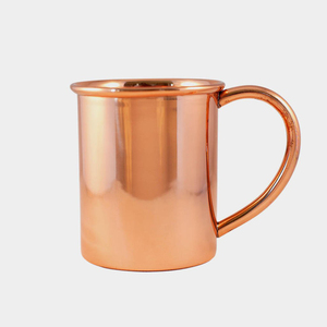 Taza de cobre puro Nuevo diseño Hammer Point Moscow Mule Taza de cobre con mango dorado 14oz Moscow Mule Mugs - Product Image 2