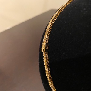 Brillant Cut 3mm Cubain Lien Corde Chaîne En Argent Sterling Moissanite Tennis Diamant Testeur Passe pour Cadeaux De Mariage Or Jaune - Product Image 5