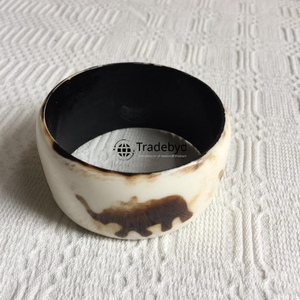 Bracelet en incrustation d'os artisanal, accessoire de mode élégant, qualité supérieure, cadeau unisexe, Tradebyd - Product Image 2