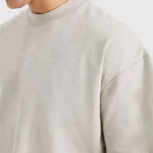 2025 Fabricantes de ropa Camiseta personalizada Ropa de gimnasio para hombre Camiseta de talla grande Liso Peso pesado 100% Algodón Camiseta de gran tamaño - Product Image 3