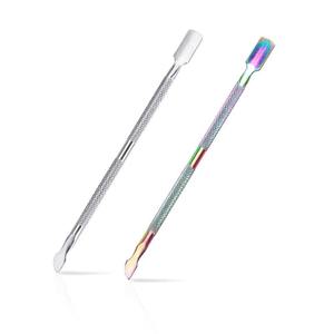 Empujador de Cutículas Cuadrado Ligero de Acero Inoxidable Premium Pro para Manicura - Cuidado de Uñas de Precisión, Reutilizable, Duradero, con Logotipo Personalizado - Product Image 1