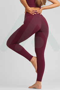High Quality Lightweight Women's Compression <b>Tights</b> Breathable Yoga <b>Leggings</b> with Casual Style Mid Waist Seamless Weaving - Product Image 3