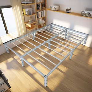 Screwless Thiết Kế Nữ Hoàng Kích Thước Khung Giường Kim Loại Nền Tảng Giường Nhiệm Vụ Nặng Nề Thép Giường Đôi Cho Người Lớn - Product Image 2
