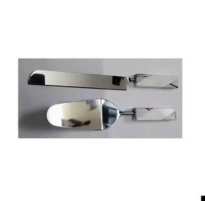 Serveur de gâteau en laiton de couverts de conception unique avec les ensembles acryliques de la poignée 2 PCS - Product Image 2