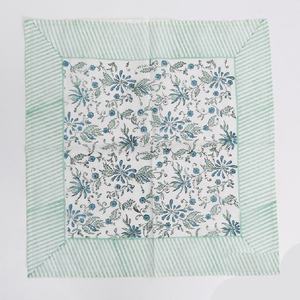 New Arrival Indian Hand Block Print Table <b>Napkins</b> Made of Pure Cotton Slub <b>Fabric</b> Handmade Cotton Cloth <b>Napkins</b> Set - Product Image 3
