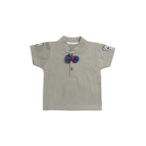 ชุดเสื้อผ้าสำหรับเด็กทารกชุดสูท3ชิ้นลายกราฟิก A-106มะกอก - Product Image 3