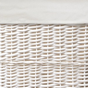 Set of 2 <b>Rectangular</b> White Rattan <b>Baskets</b> Handmade <b>Storage</b> <b>Basket</b> Wholesale eco-friendly Made in Viet Nam - Product Image 5