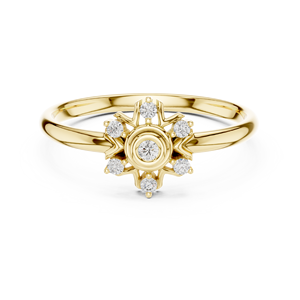 Anillo de dedo personalizado de 18K con piedra del mes de nacimiento - Product Image 5