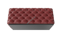 Banc pouf de salon moderne base en fer banc ottoman banc pouf moderne pas cher banc pouf rembourré