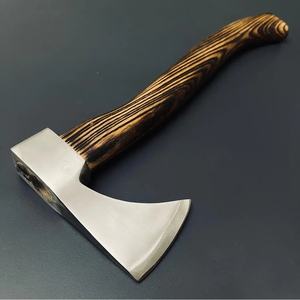 Hacha de Acero al Carbono Jexmoo Personalizada de 19.5 Pulgadas, Hachas Tomahawk con Mango de Madera de Palisandro, Funda de Cuero, Regalo para Exteriores, Hecho a Mano, Estilo Industrial - Product Image 4